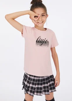 T-shirt in cotone con logo