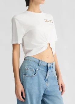 T-shirt in cotone con logo