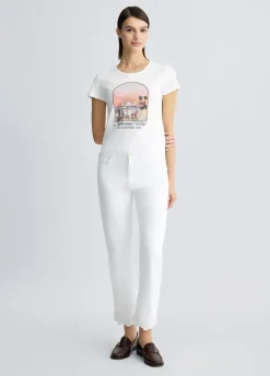 T-shirt in cotone con stampa