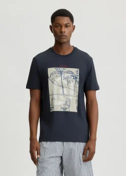 T-shirt in cotone con stampa