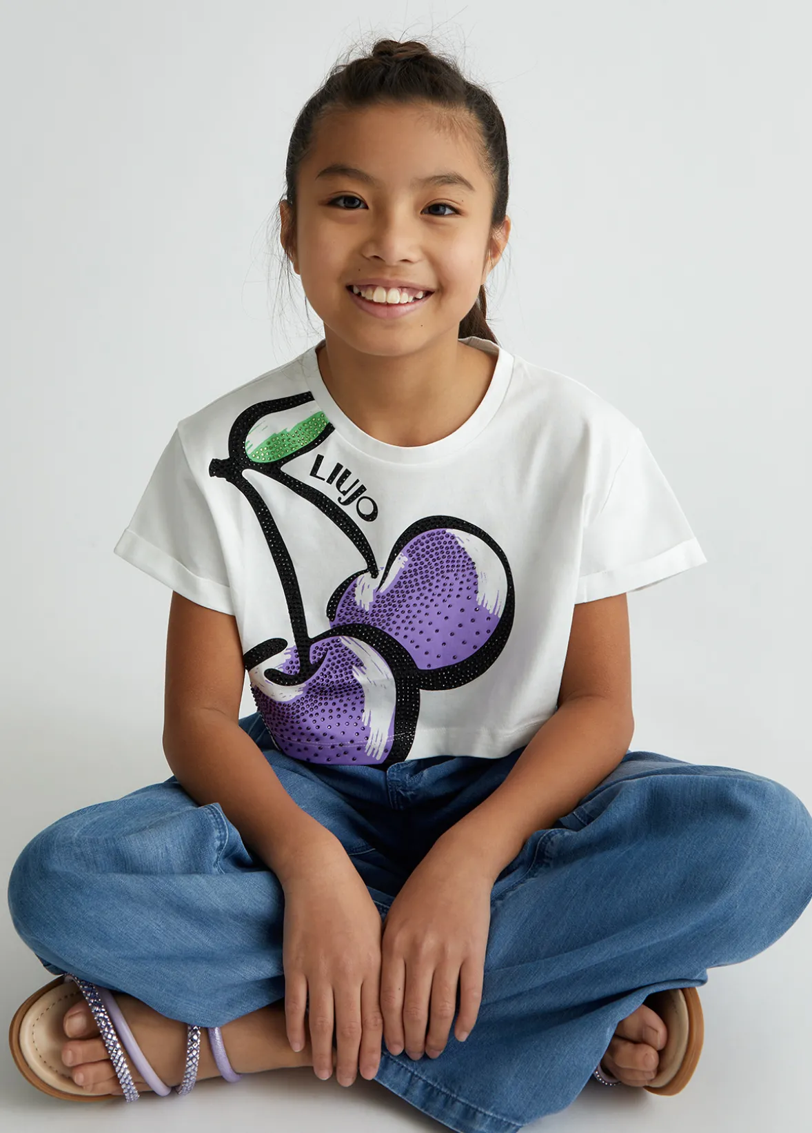 T-shirt in cotone con stampa