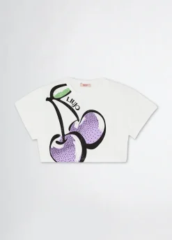 T-shirt in cotone con stampa