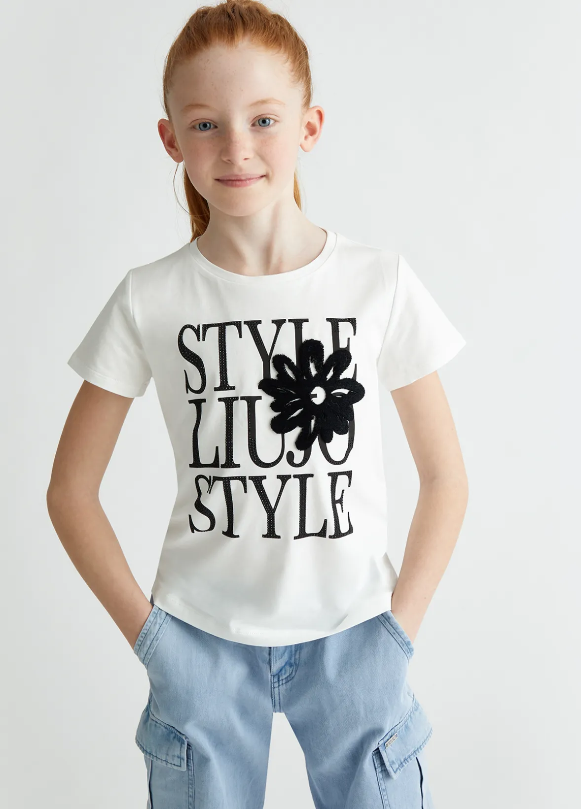 T-shirt in cotone con stampa