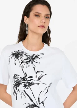 T-shirt in cotone con stampa