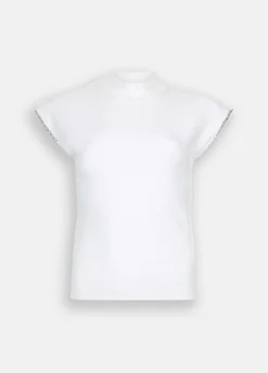 T-shirt in cotone con strass