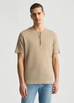 T-shirt in lino e cotone
