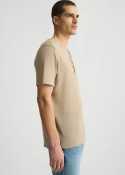 T-shirt in lino e cotone