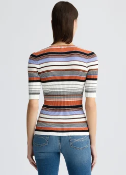 T-shirt in maglia a righe