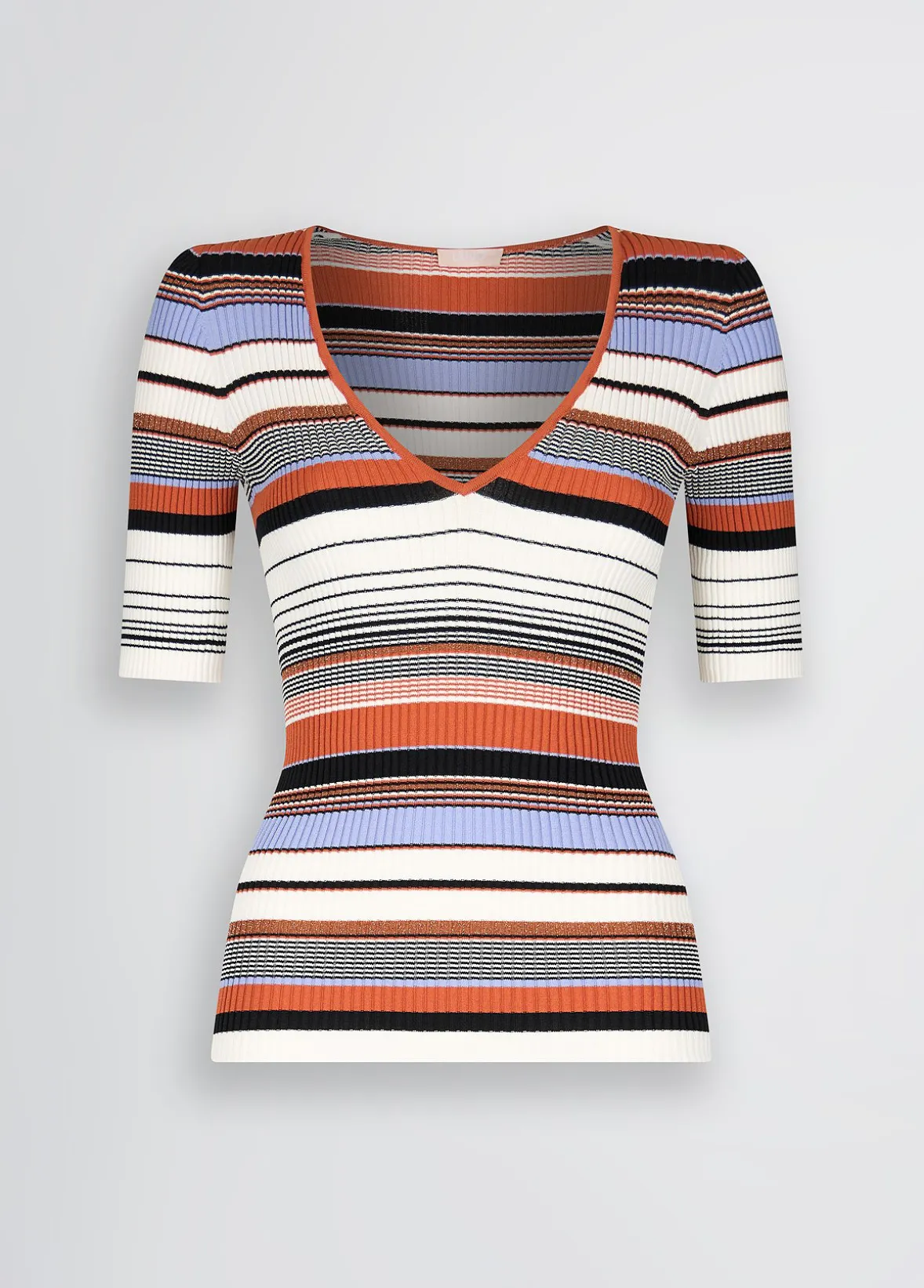 T-shirt in maglia a righe