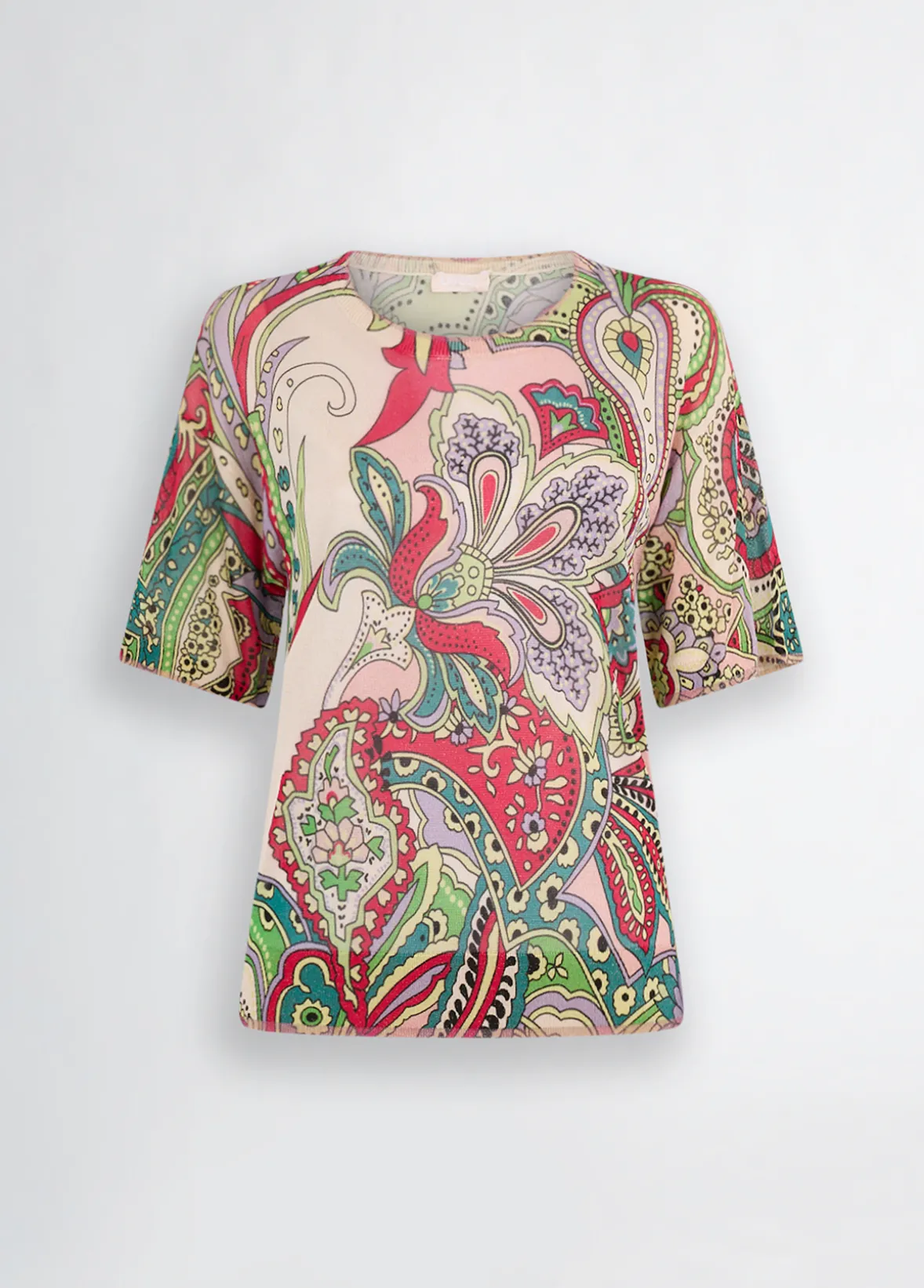 T-shirt in maglia stampata