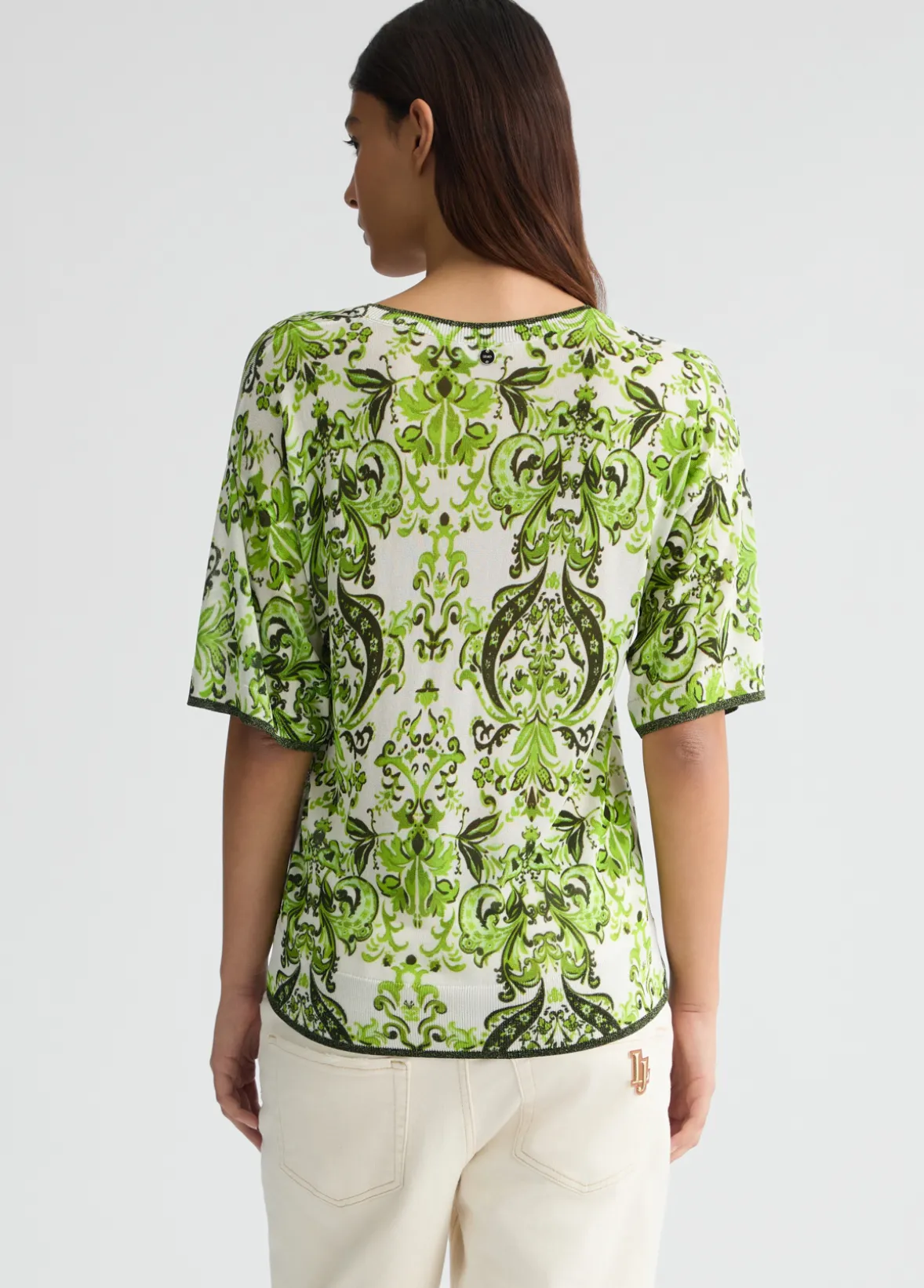T-shirt in maglia stampata