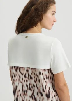 T-shirt in raso stampato
