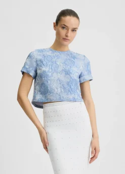 T-shirt jacquard elegante