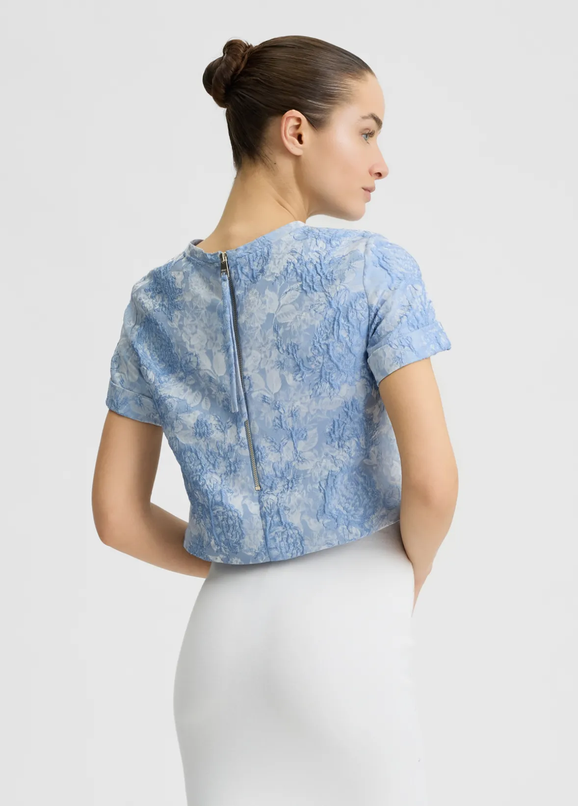 T-shirt jacquard elegante