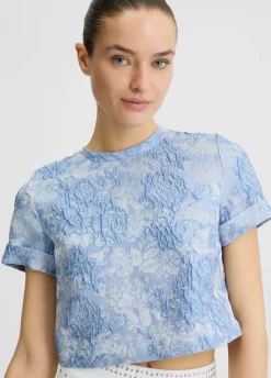 T-shirt jacquard elegante