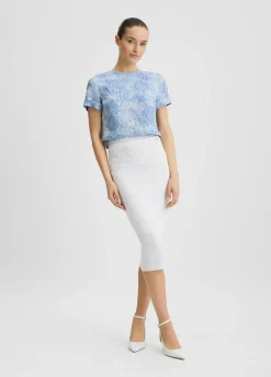 T-shirt jacquard elegante