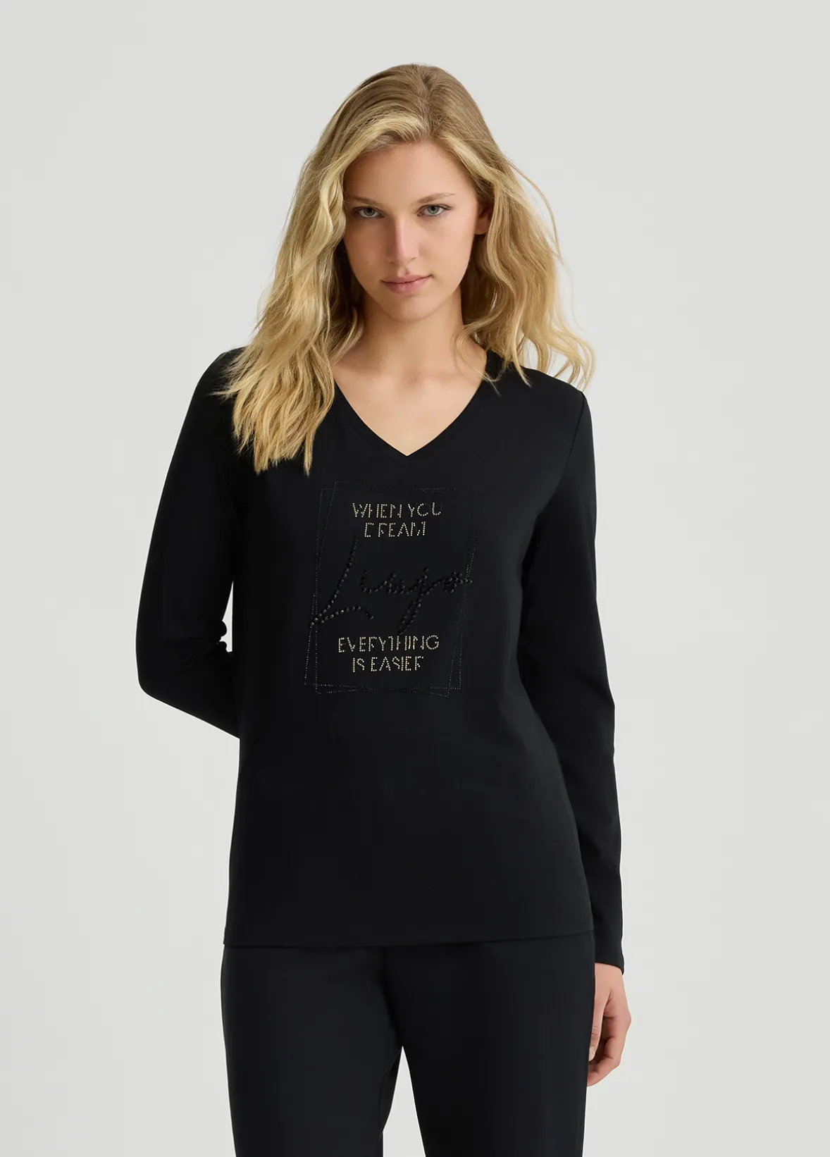 T-shirt Liu Jo Better con strass
