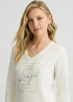 T-shirt Liu Jo Better con strass