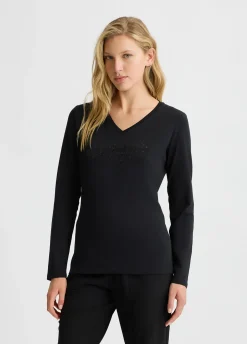 T-shirt Liu Jo Better con strass
