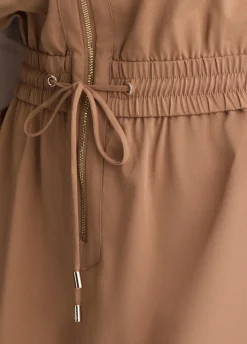 Tuta corta con zip