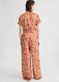 Tuta in twill stampato