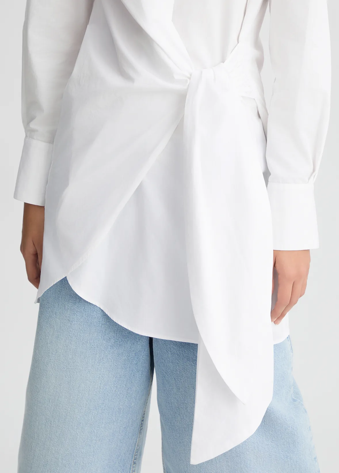 Vestito chemisier in popeline