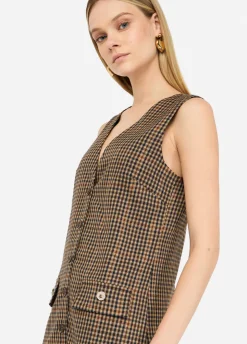 Vestito corto a quadretti