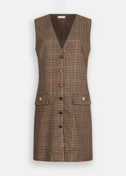 Vestito corto a quadretti