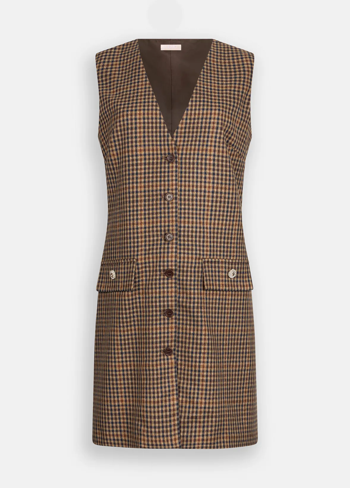 Vestito corto a quadretti