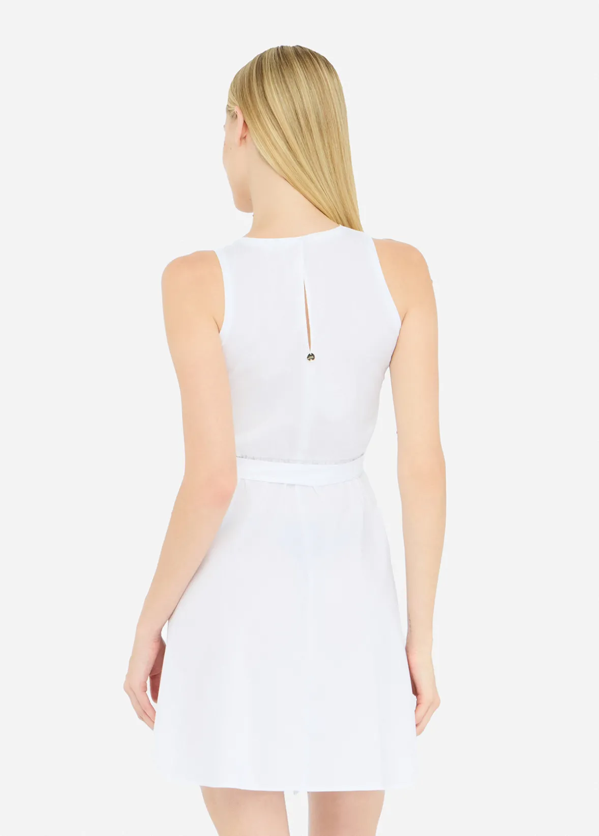 Vestito corto in popeline