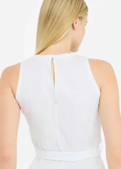 Vestito corto in popeline