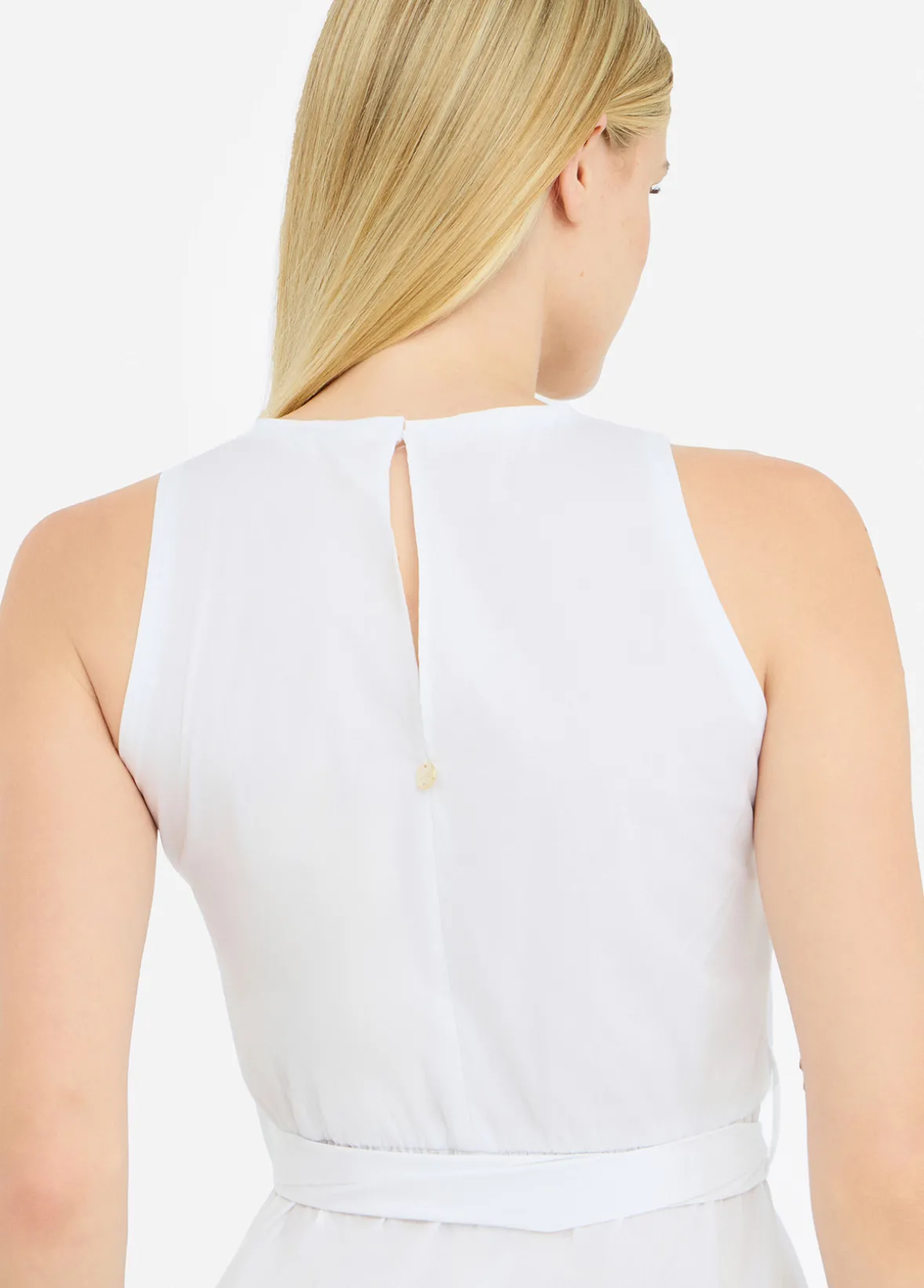 Vestito corto in popeline