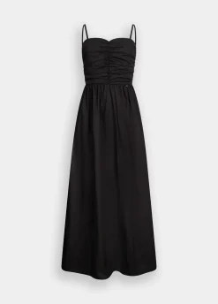 Vestito lungo in popeline