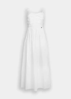 Vestito lungo in popeline
