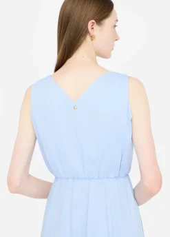 Vestito lungo in popeline