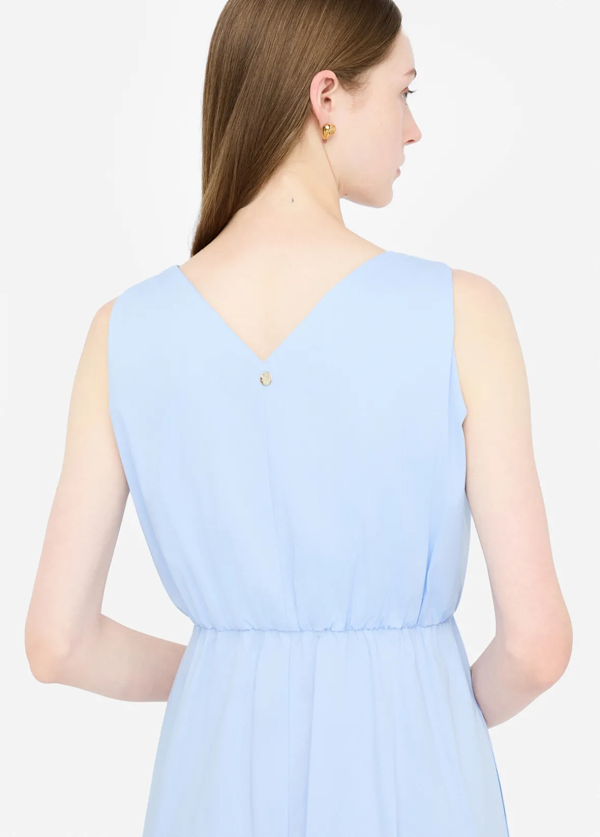 Vestito lungo in popeline