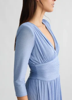 Vestito lungo plissé