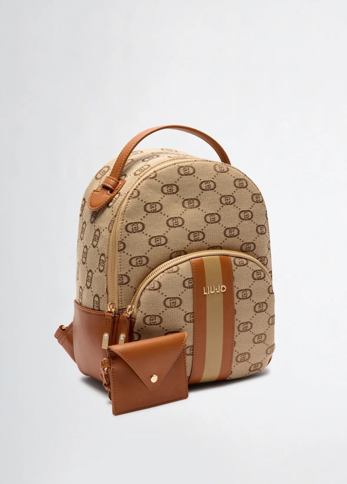 Zaino jacquard con pochette