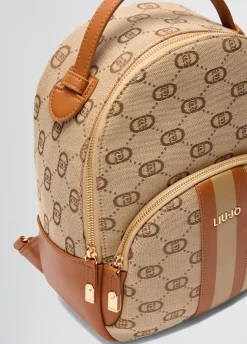 Zaino jacquard con pochette