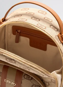Zaino jacquard con pochette