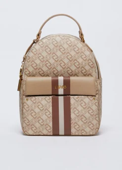 Zaino monogram con charm
