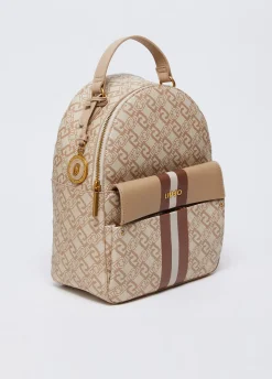 Zaino monogram con charm